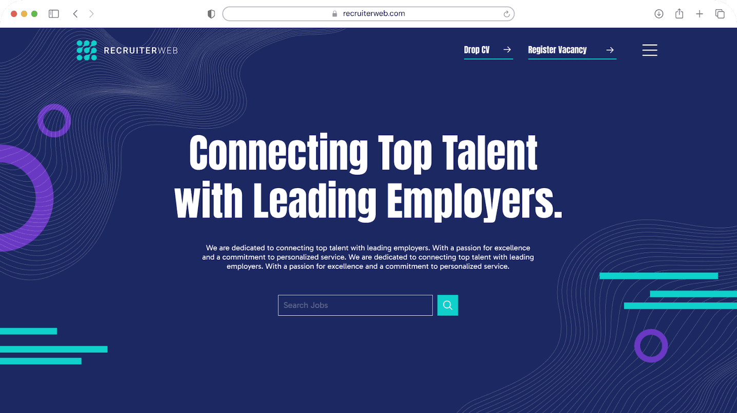 recruitment website design recruitment website design