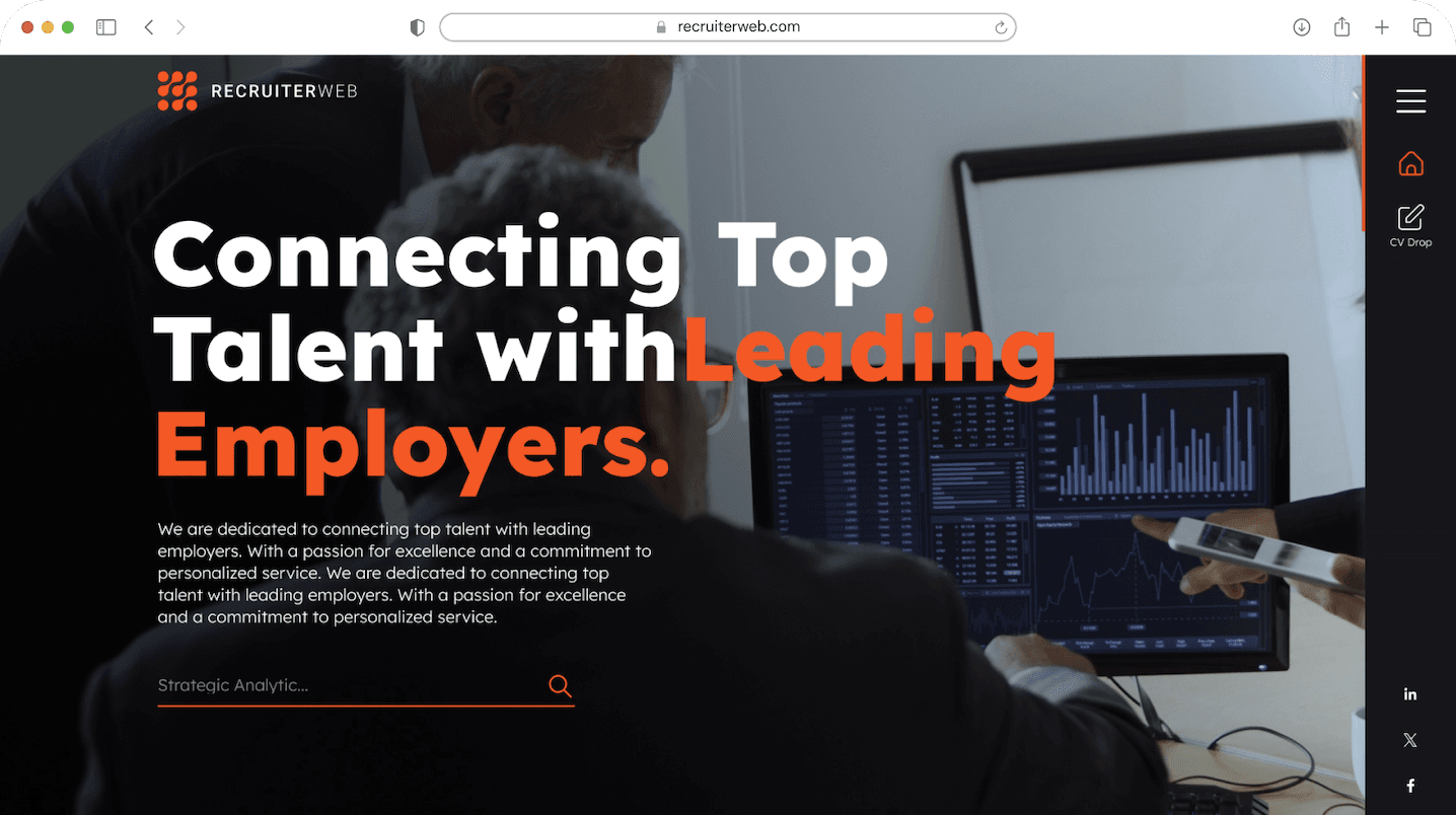 recruitment website design recruitment website design