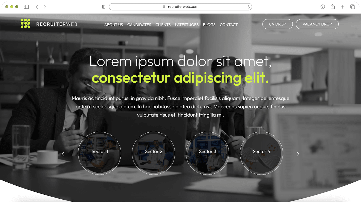 recruitment website design recruitment website design