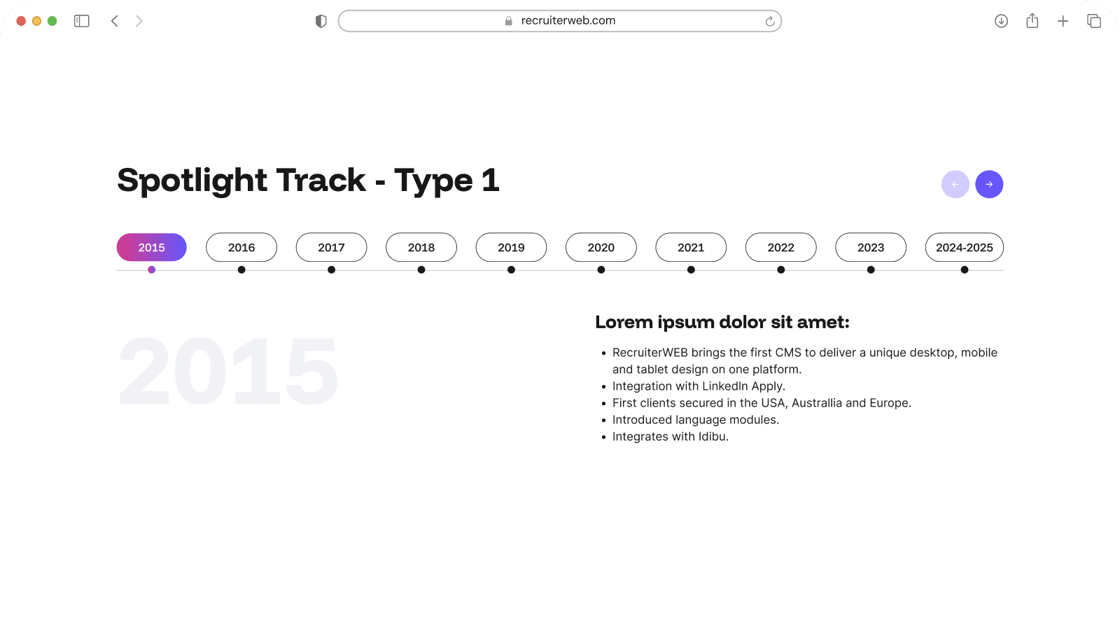 Spotlight Track-Type 1