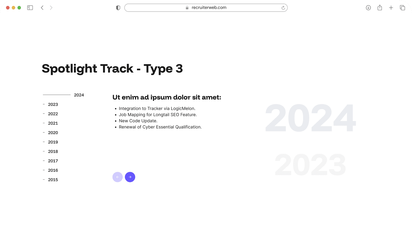 Spotlight Track-Type 3