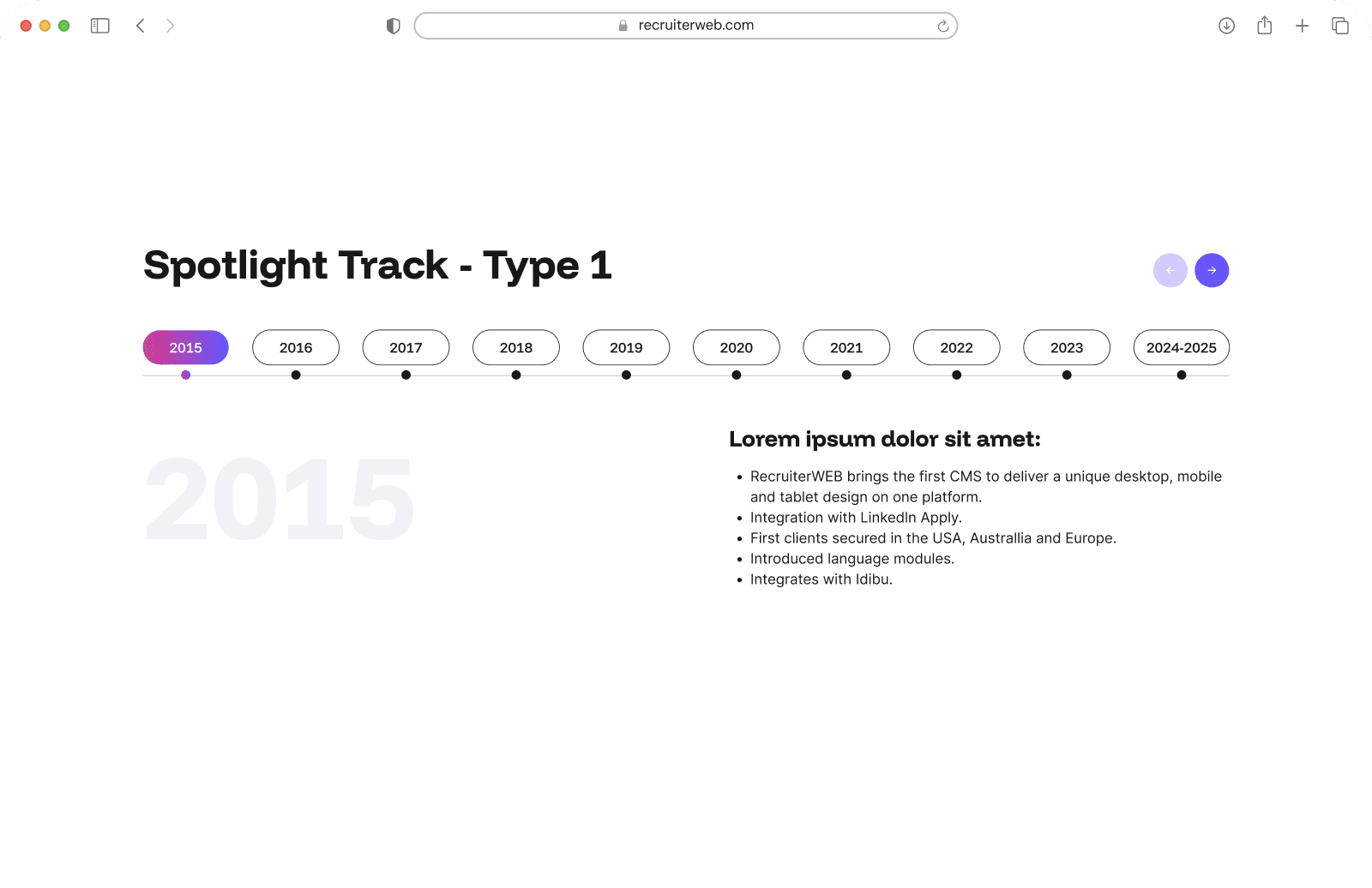 Spotlight Track-Type 1