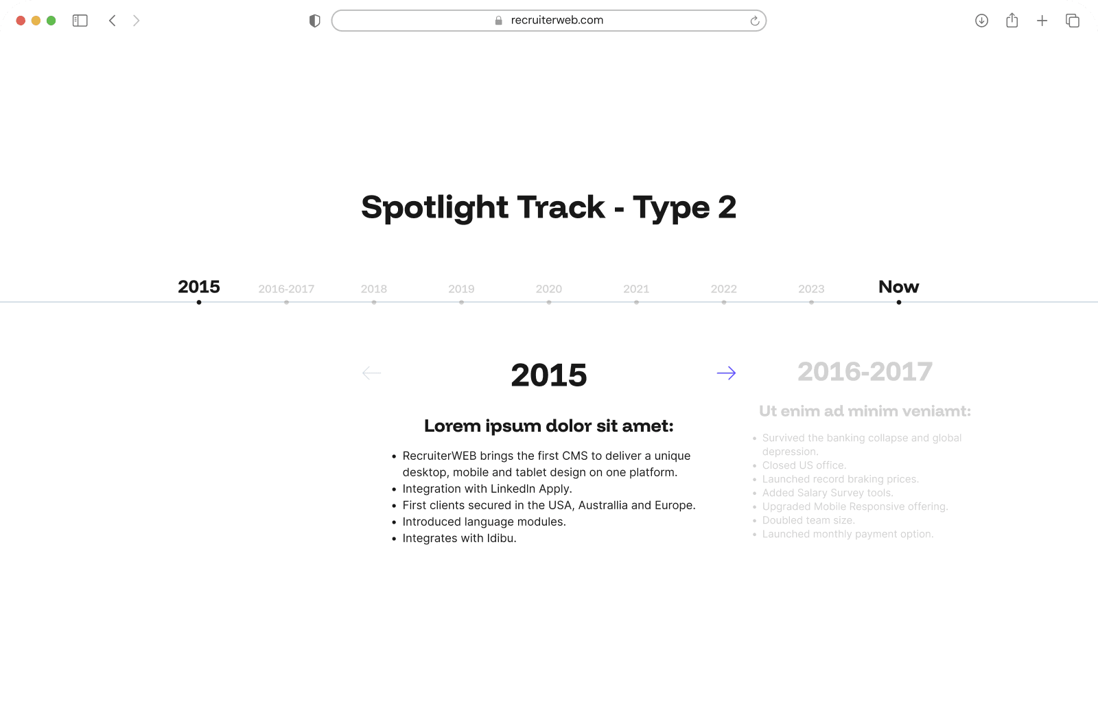 Spotlight Track-Type 2