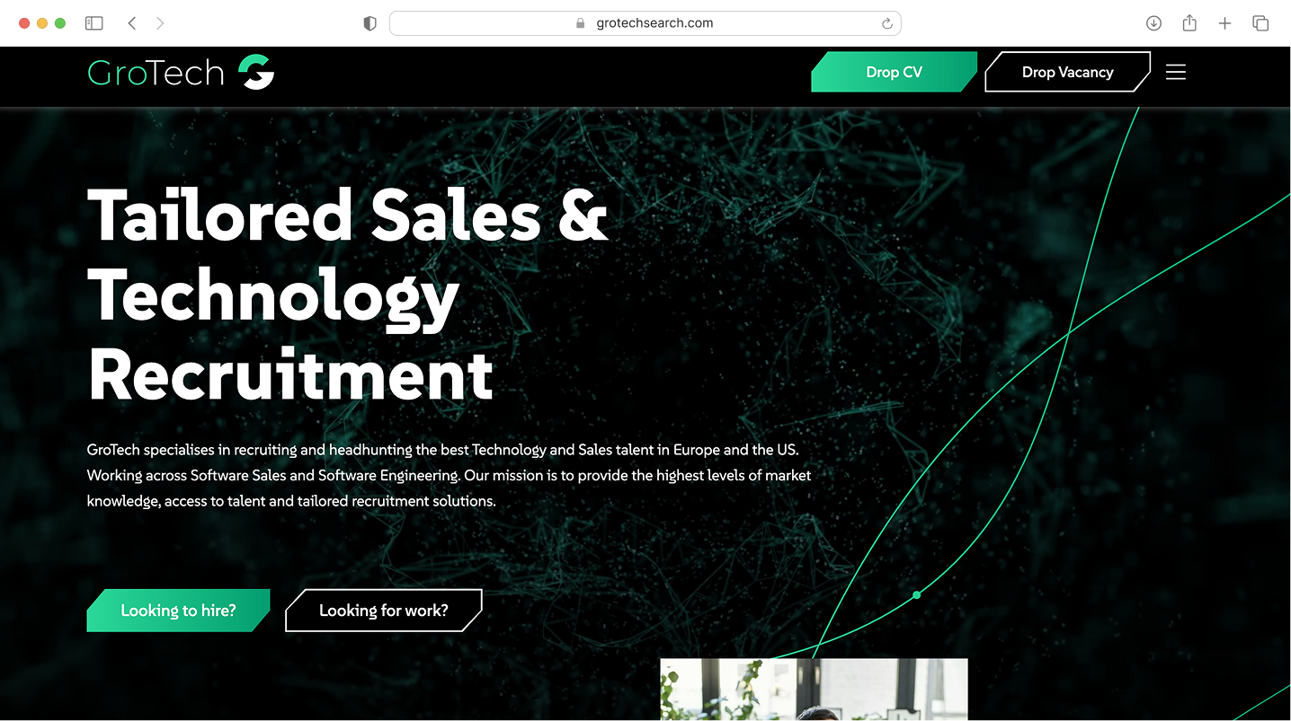 Template recruitment website